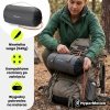 Ultralekki materac dmuchany dwuosobowy do spania na kemping i trekking HyperMotion Campmat – 190x120 cm – szary